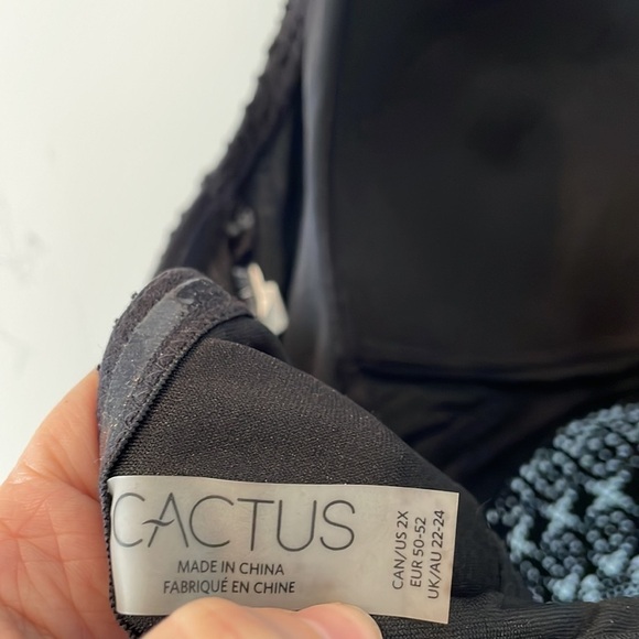 Penningtons Cactus Tankini Swim Top Size 2x - Picture 7 of 8